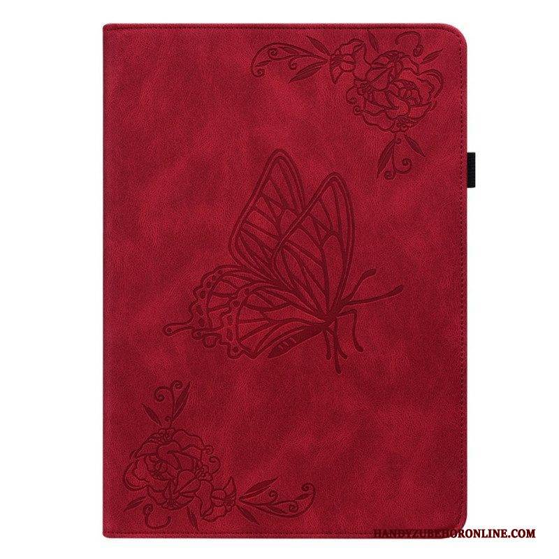 Case Für Samsung Galaxy Tab A8 (2021) Gedrucktes Muster Mit Schmetterlingen