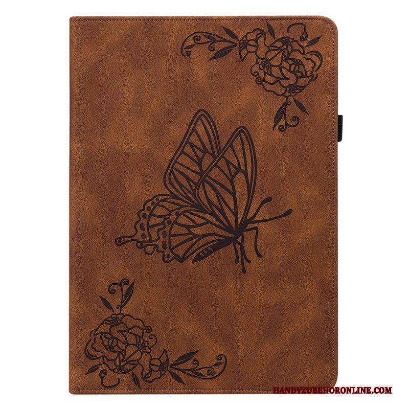 Case Für Samsung Galaxy Tab A8 (2021) Gedrucktes Muster Mit Schmetterlingen
