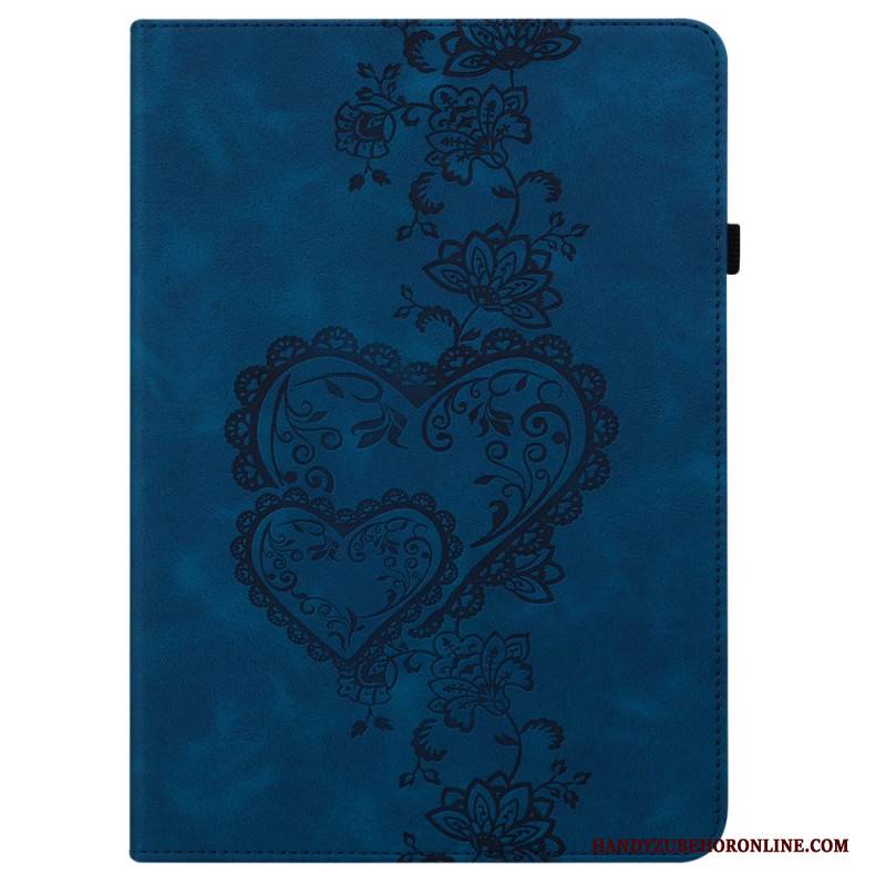 Case Für Samsung Galaxy Tab S10 Plus Herzen In Wildlederoptik