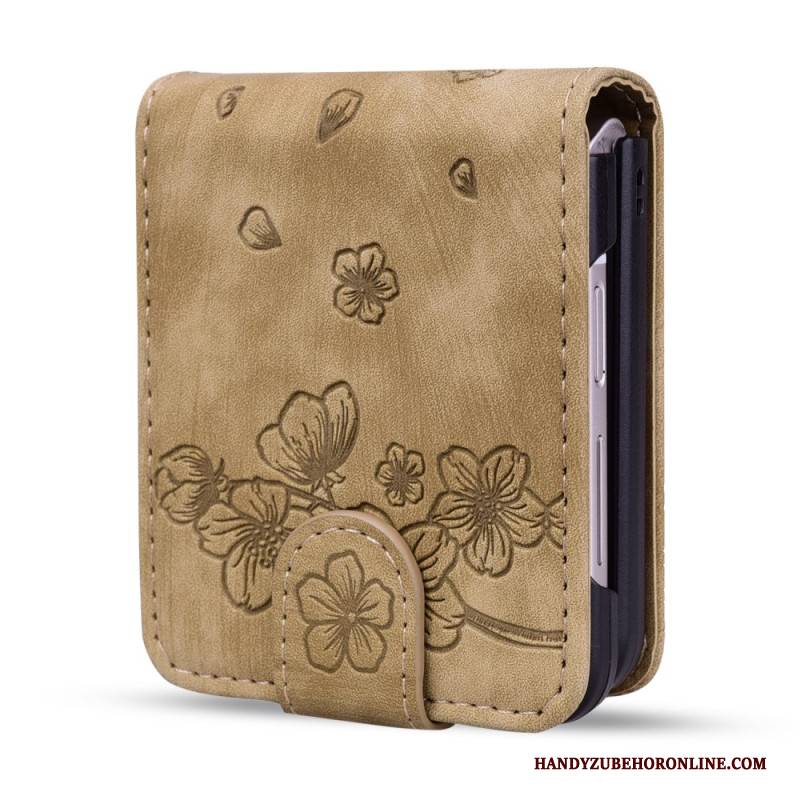 Case Für Samsung Galaxy Z Flip 7 Fe Kartenhalter Mit Katzenmotiv