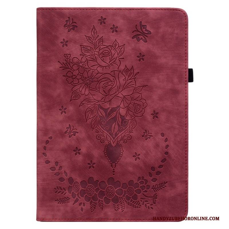 Case Samsung Galaxy Tab S10 Plus Schmetterlinge Und Rosen