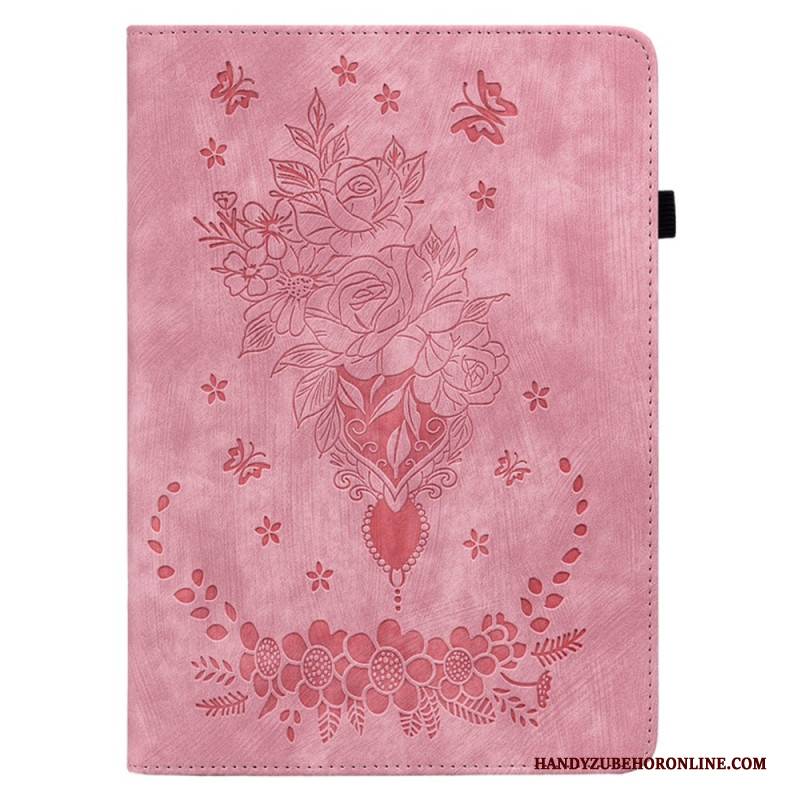 Case Samsung Galaxy Tab S10 Plus Schmetterlinge Und Rosen