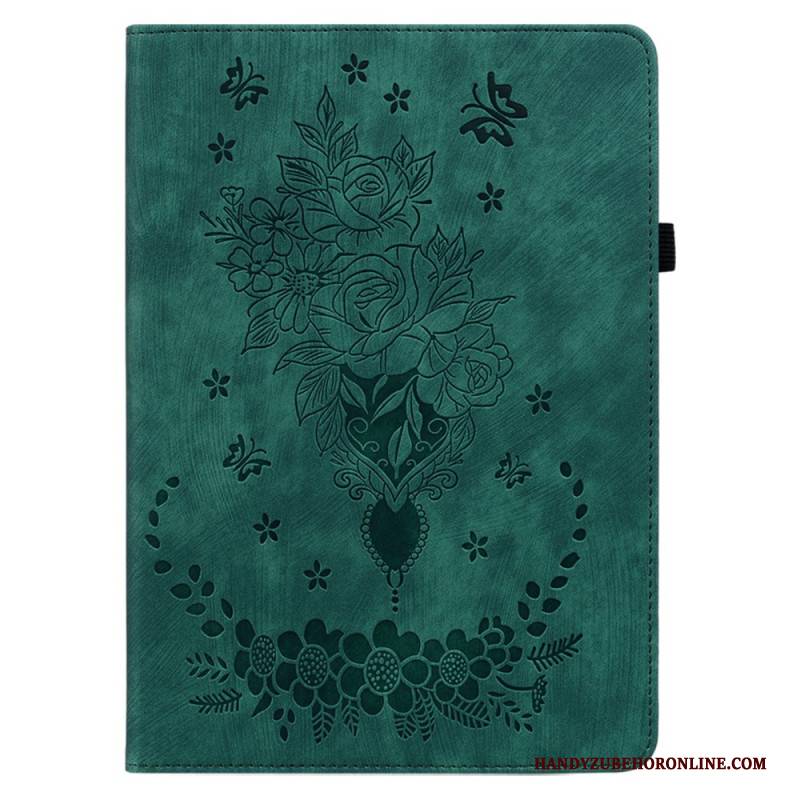 Case Samsung Galaxy Tab S10 Plus Schmetterlinge Und Rosen