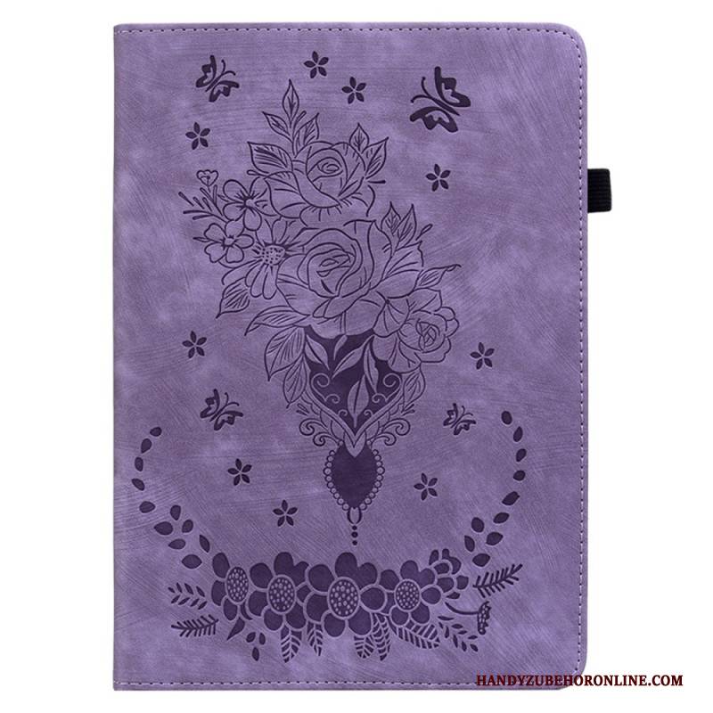 Case Samsung Galaxy Tab S10 Plus Schmetterlinge Und Rosen