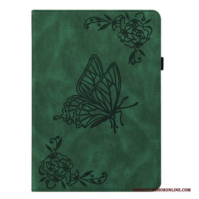Case Samsung Galaxy Tab S11 Schmetterling In Wildlederoptik