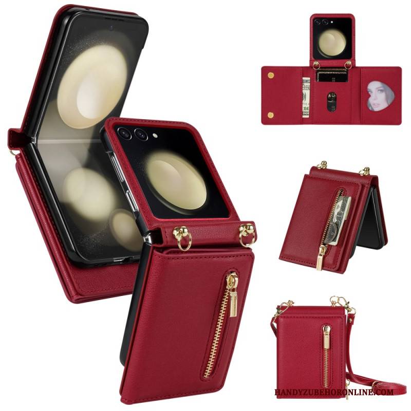 Case Samsung Galaxy Z Flip 7 Rfid-geldbörse Und Schultergurt