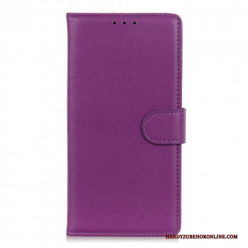 Flip Case Für Asus Zenfone 8 Litschi-kunstleder