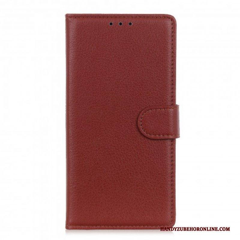 Flip Case Für Asus Zenfone 8 Litschi-kunstleder