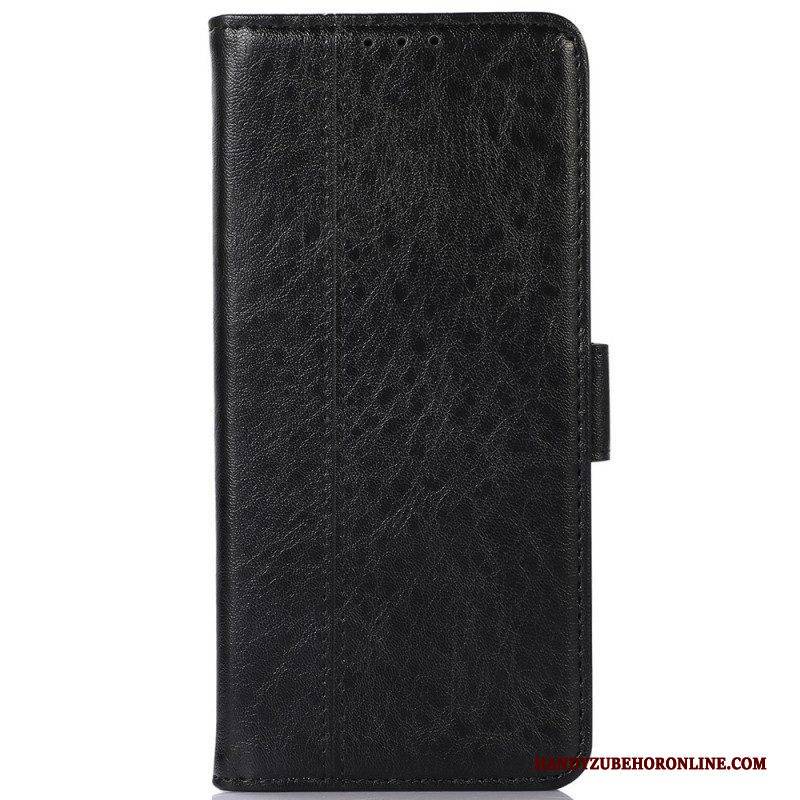 Flip Case Für Google Pixel 6A Dezentes Kunstleder