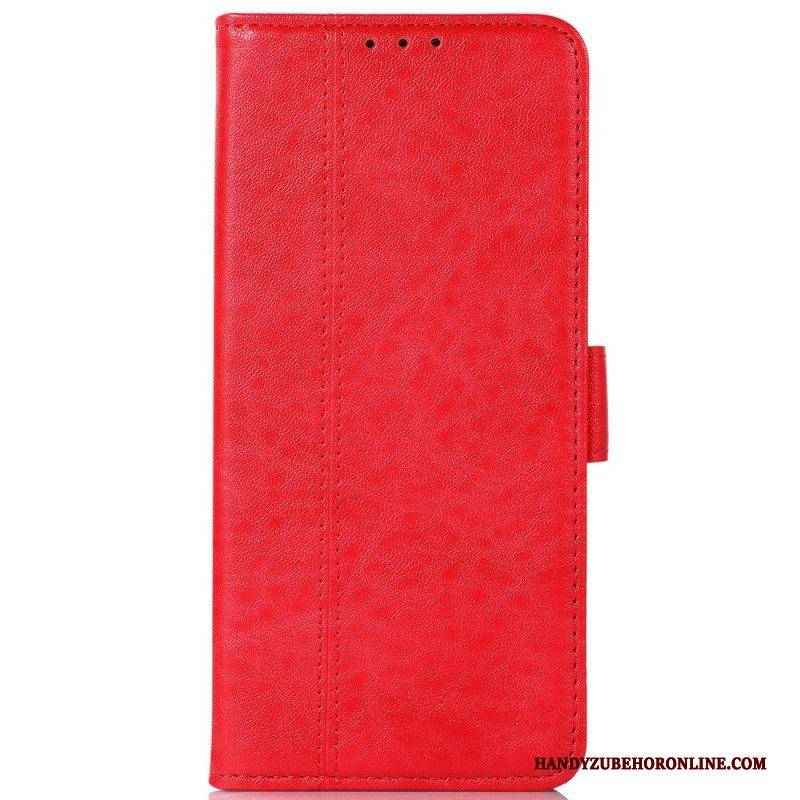 Flip Case Für Google Pixel 6A Dezentes Kunstleder