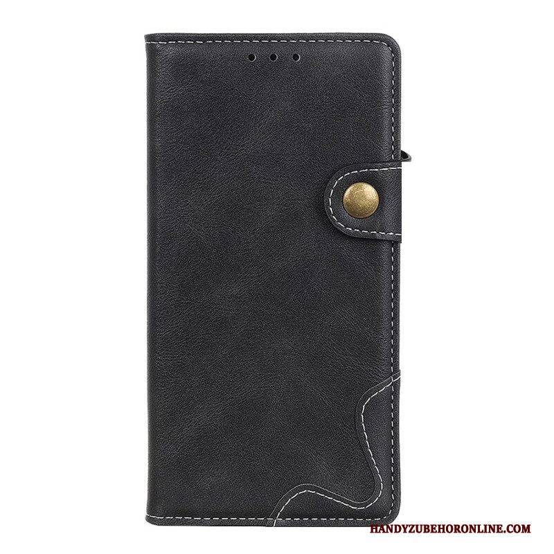 Flip Case Für Google Pixel 7 Künstlerischer Knopf