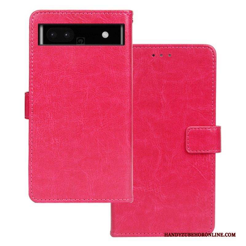 Flip Case Für Google Pixel 7A Kunstleder Idewei