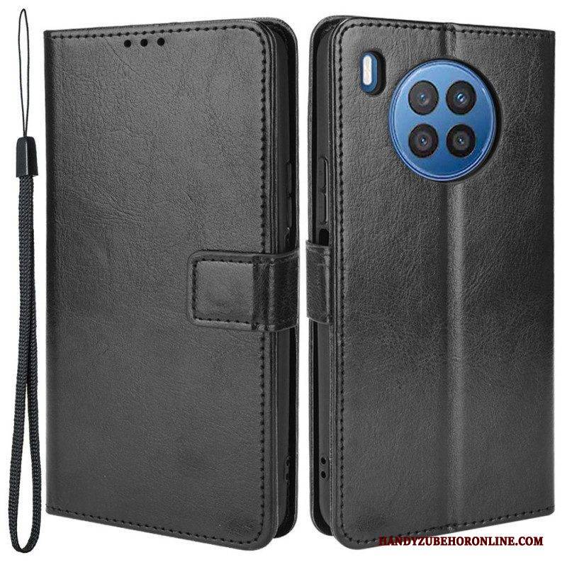 Flip Case Für Honor 50 Lite Auffälliges Kunstleder