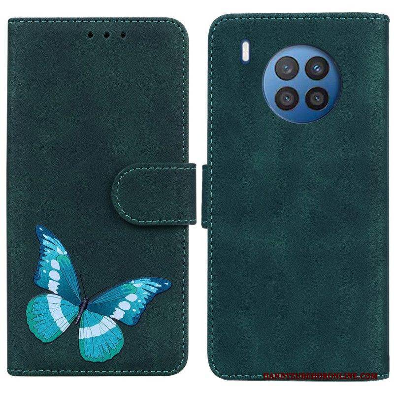 Flip Case Für Honor 50 Lite Hautberührender Schmetterling