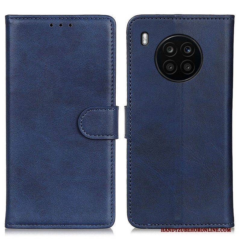 Flip Case Für Honor 50 Lite Matter Ledereffekt