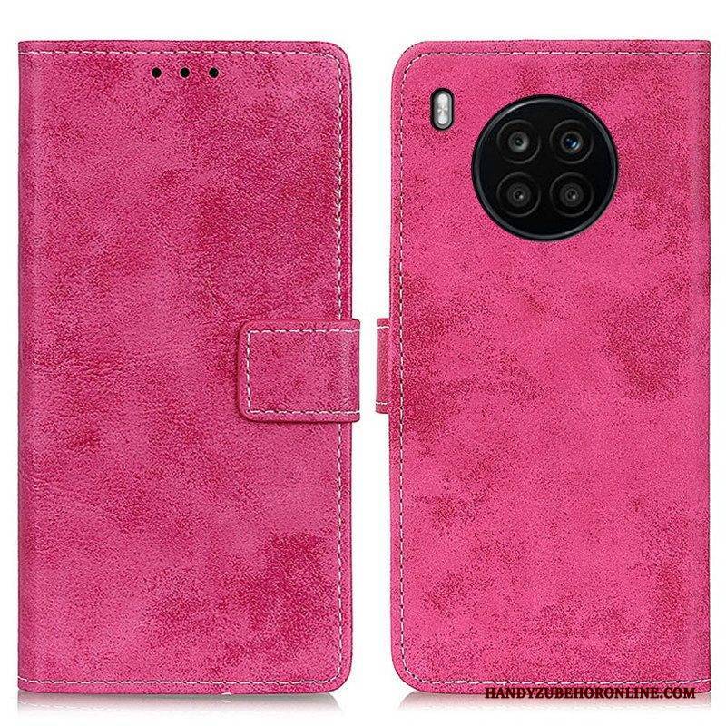 Flip Case Für Honor 50 Lite Vintage-ledereffekt