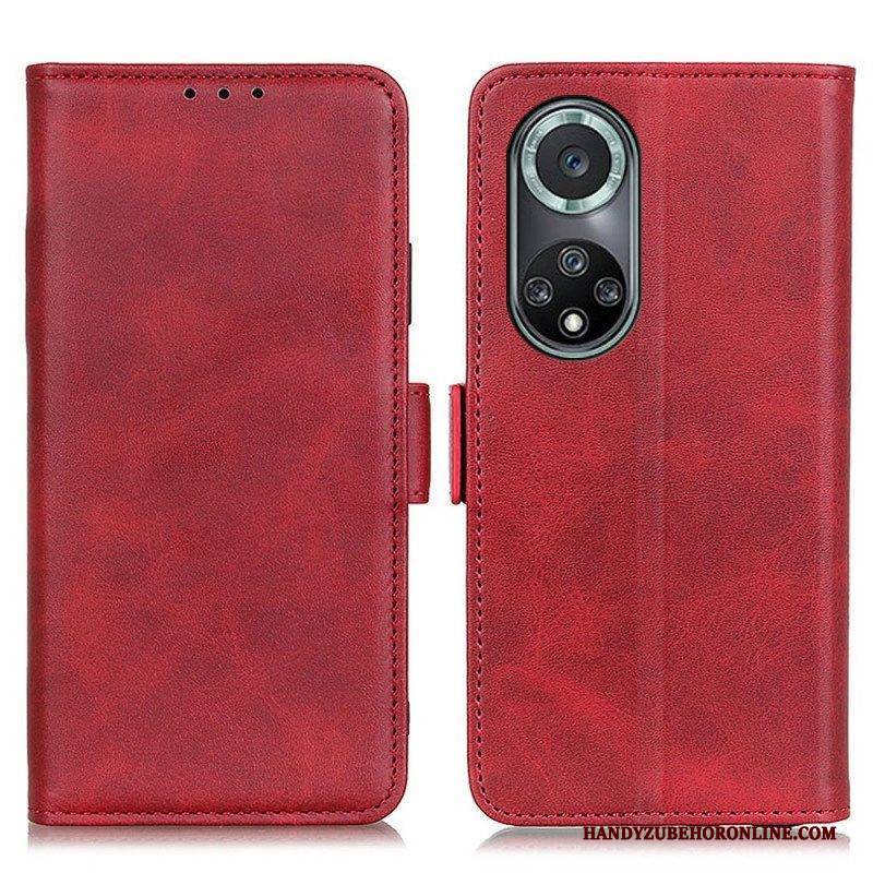 Flip Case Für Honor 50 Pro Flip Case Doppelte Klappe