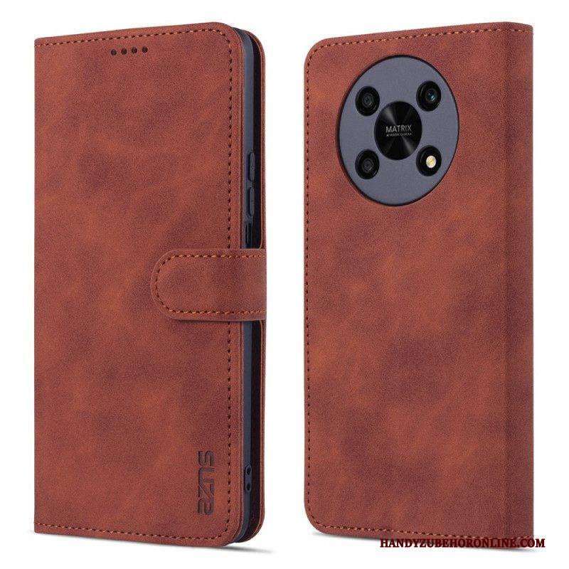 Flip Case Für Honor Magic 4 Lite 5G Azns Ledereffekt
