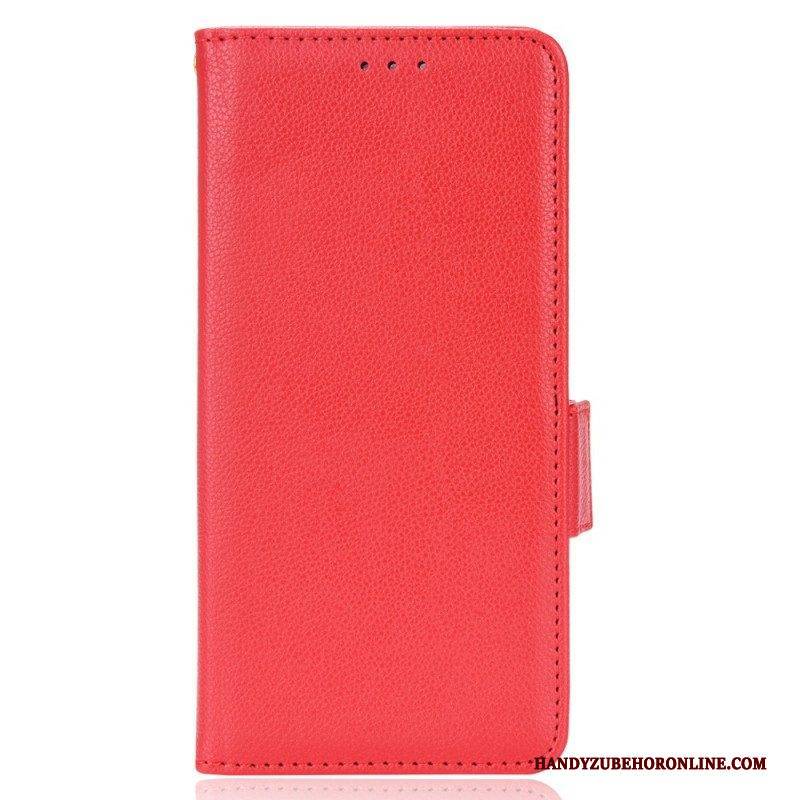 Flip Case Für Honor Magic 4 Pro Litschi-leder-stil