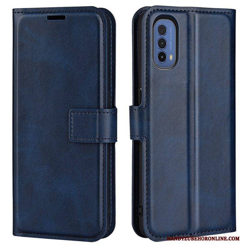 Flip Case Für Moto E40 / E30 / E20 Schlanker. Extremer Ledereffekt