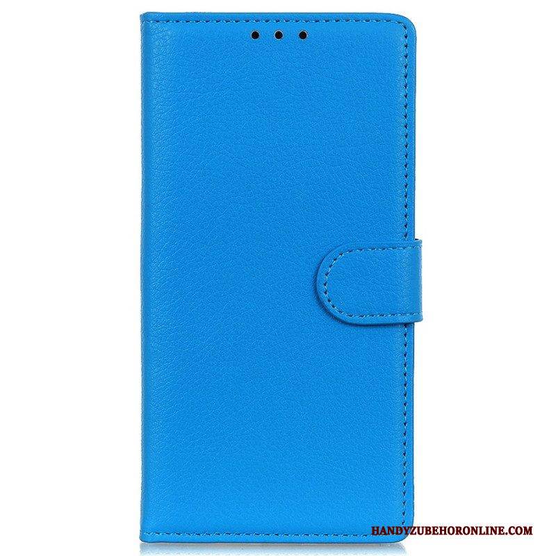 Flip Case Für Moto E40 / E30 / E20 Traditionell Litschi