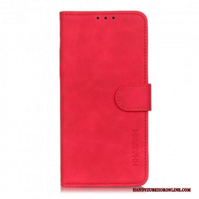 Flip Case Für Moto G100 Khazneh Vintage-ledereffekt