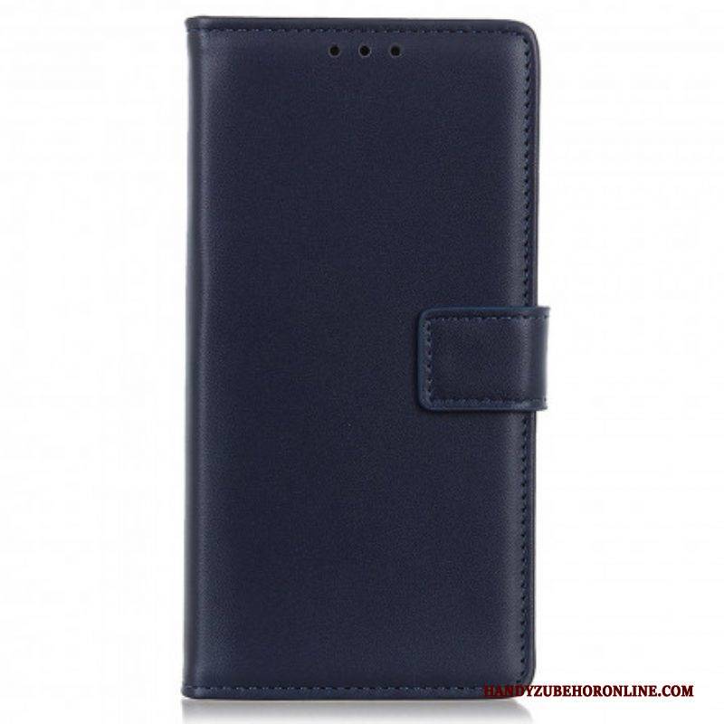 Flip Case Für Motorola Edge 20 Pro Schlichtes Kunstleder