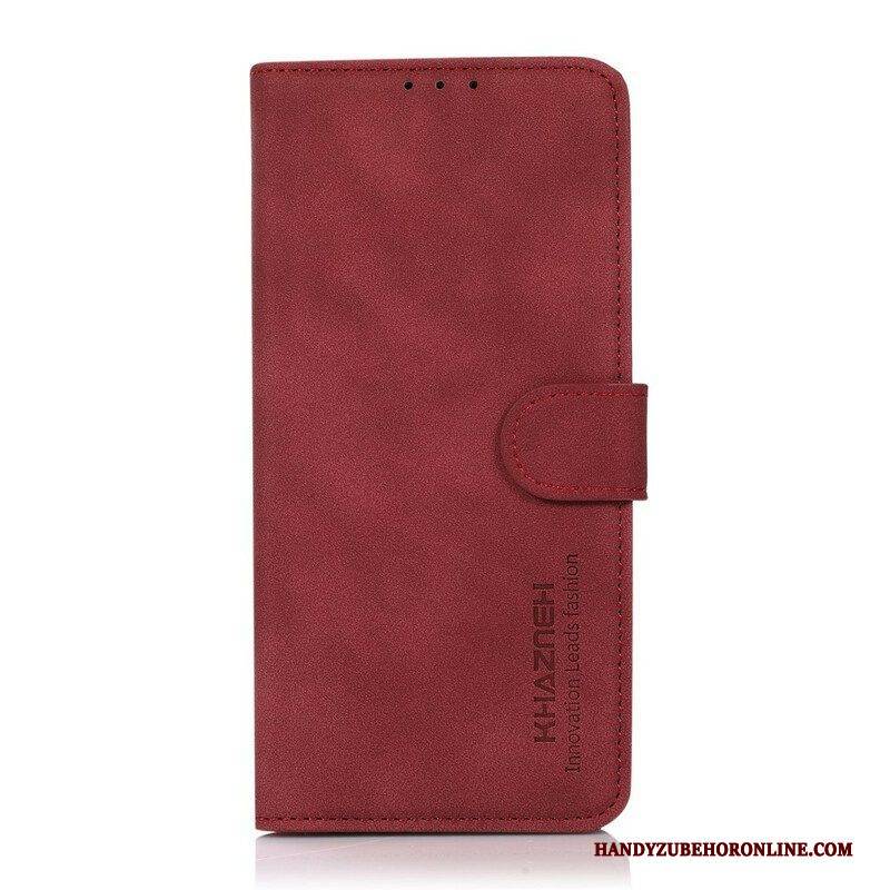 Flip Case Für OnePlus Nord 2 5G Khazneh Modischer Ledereffekt