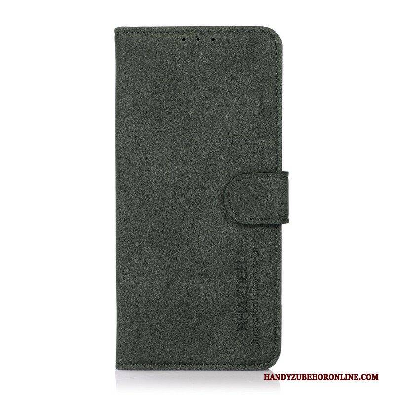 Flip Case Für OnePlus Nord 2 5G Khazneh Modischer Ledereffekt