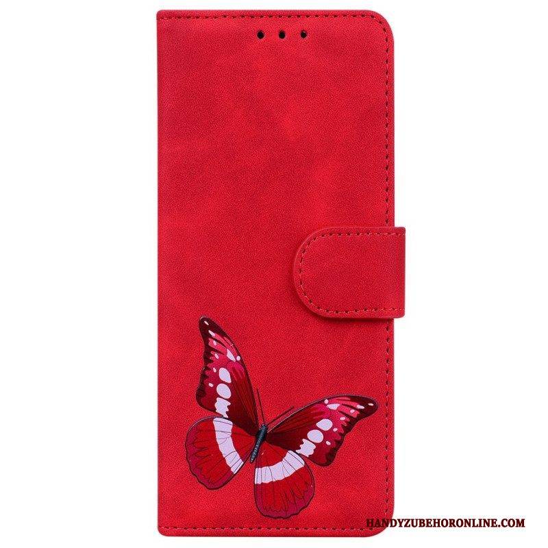 Flip Case Für OnePlus Nord 2T 5G Schmetterlingsmuster