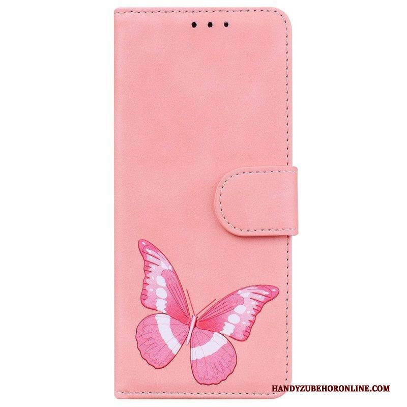 Flip Case Für OnePlus Nord 2T 5G Schmetterlingsmuster
