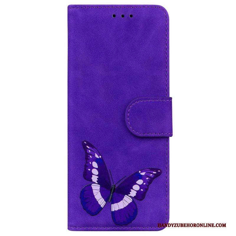 Flip Case Für OnePlus Nord 2T 5G Schmetterlingsmuster
