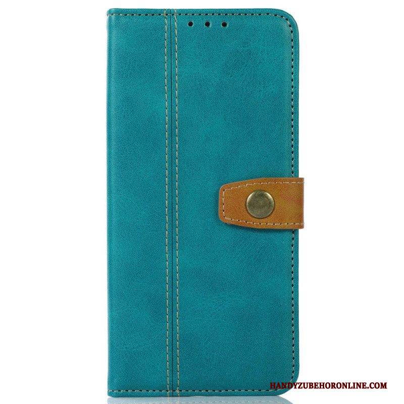 Flip Case Für OnePlus Nord CE 2 5G Kunstleder Mit Knopf