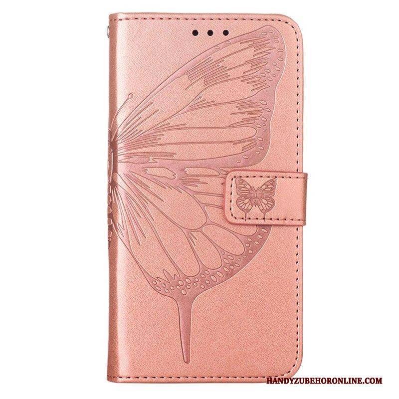 Flip Case Für OnePlus Nord CE 3 Lite 5G Schmetterling Mit Schlüsselband