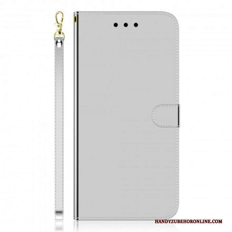 Flip Case Für OnePlus Nord CE 5G Spiegelabdeckung Aus Kunstleder
