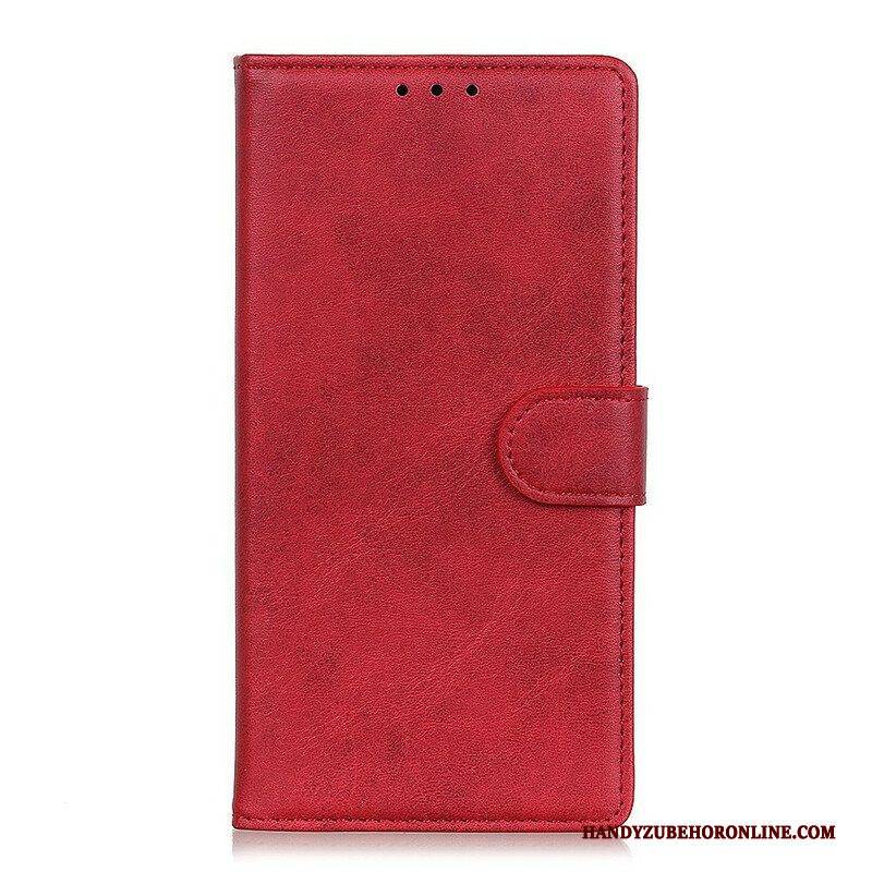 Flip Case Für Oppo A16 / A16s Retro-mattledereffekt