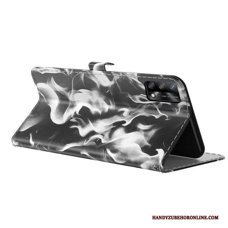Flip Case Für Oppo A74 4G Abstraktes Muster