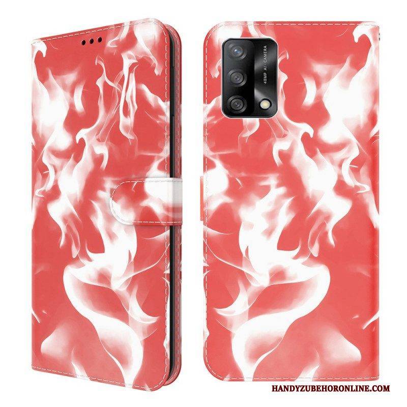 Flip Case Für Oppo A74 4G Abstraktes Muster