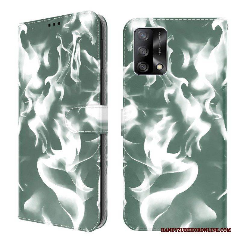 Flip Case Für Oppo A74 4G Abstraktes Muster