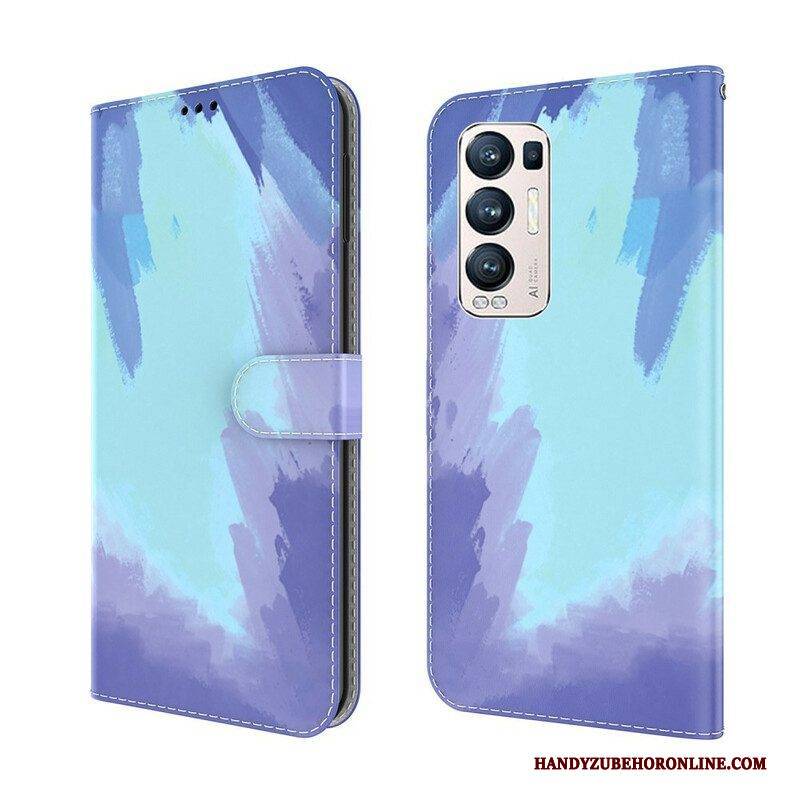 Flip Case Für Oppo Find X3 Neo Abstrakt Bunt