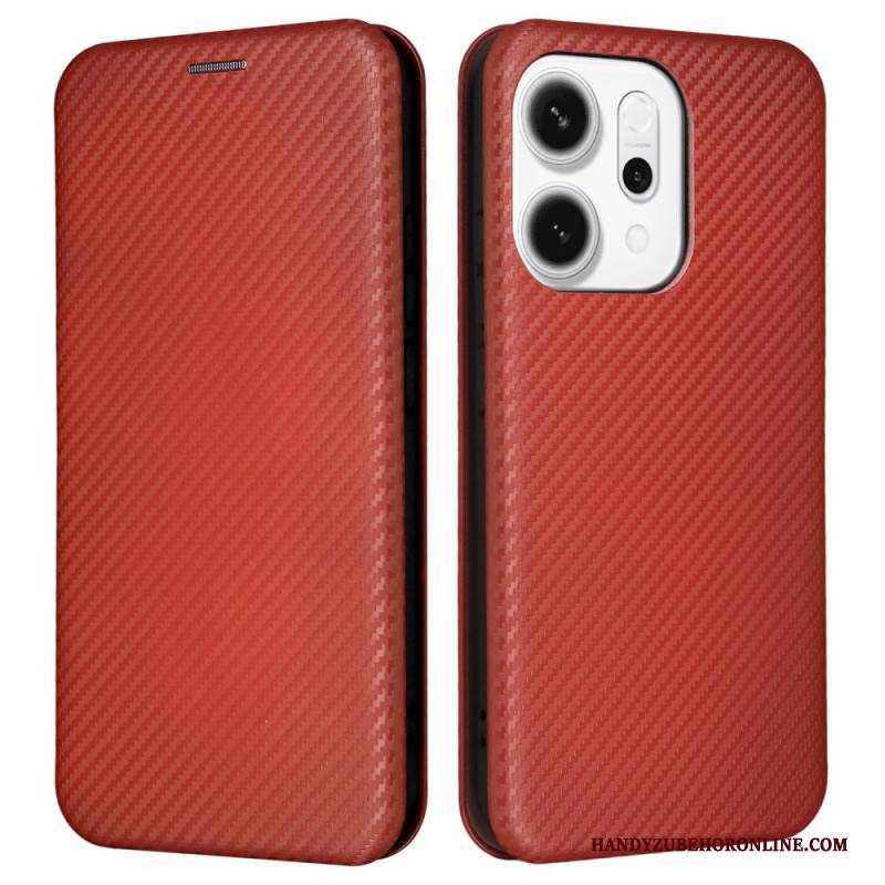 Flip Case Für Oppo Reno 14 5g Carbonfaser
