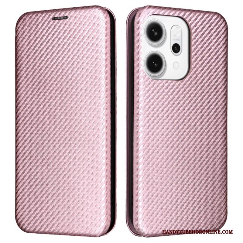 Flip Case Für Oppo Reno 14 5g Carbonfaser