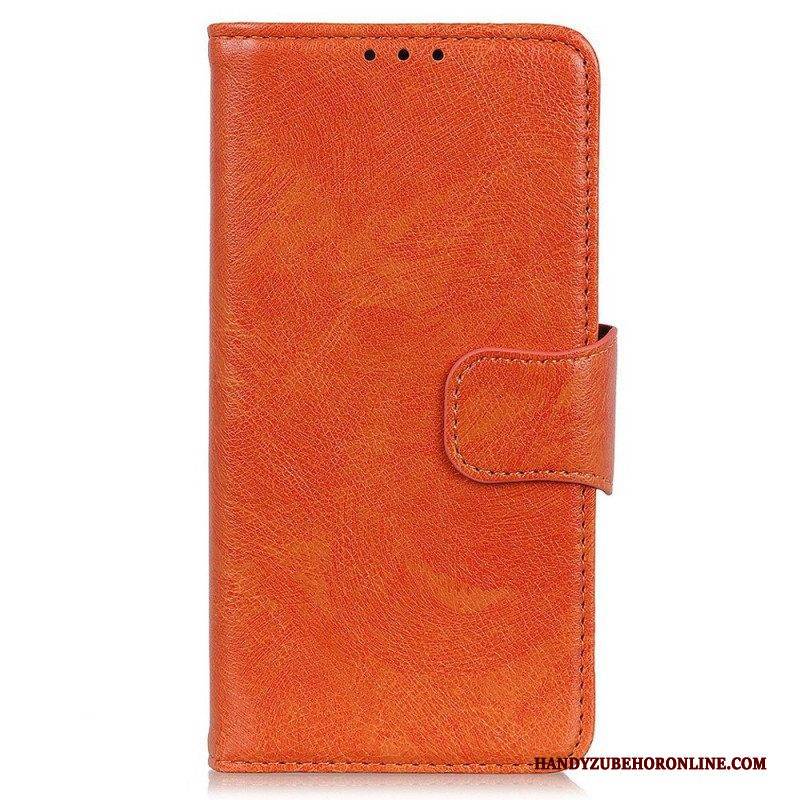 Flip Case Für Oppo Reno 7 Nappaspaltleder