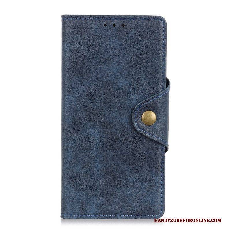 Flip Case Für Oppo Reno 8 Lite Knopf Aus Kunstleder