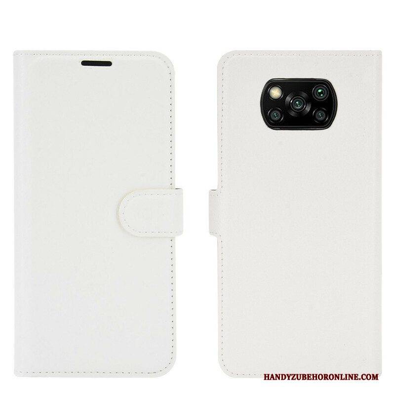Flip Case Für Poco X3 / X3 Pro / X3 NFC Klassisches Kunstleder