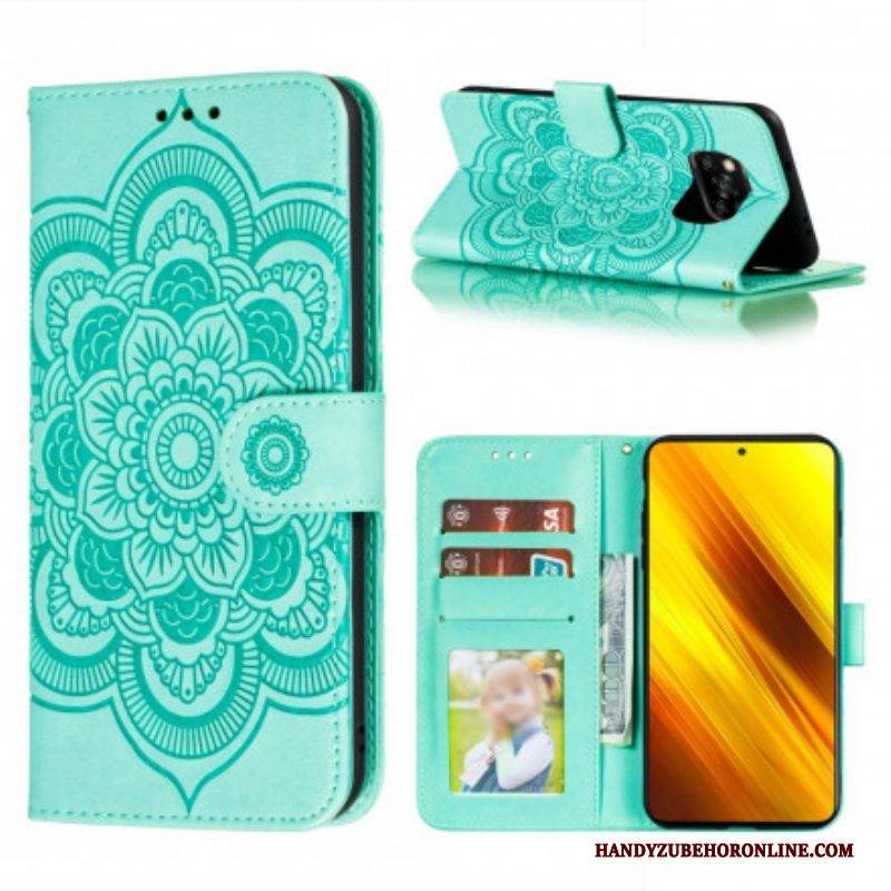 Flip Case Für Poco X3 / X3 Pro / X3 NFC Vollständiges Mandala