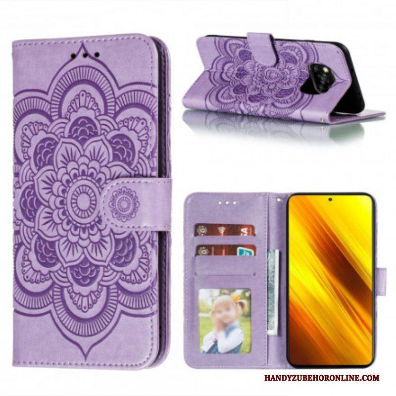 Flip Case Für Poco X3 / X3 Pro / X3 NFC Vollständiges Mandala