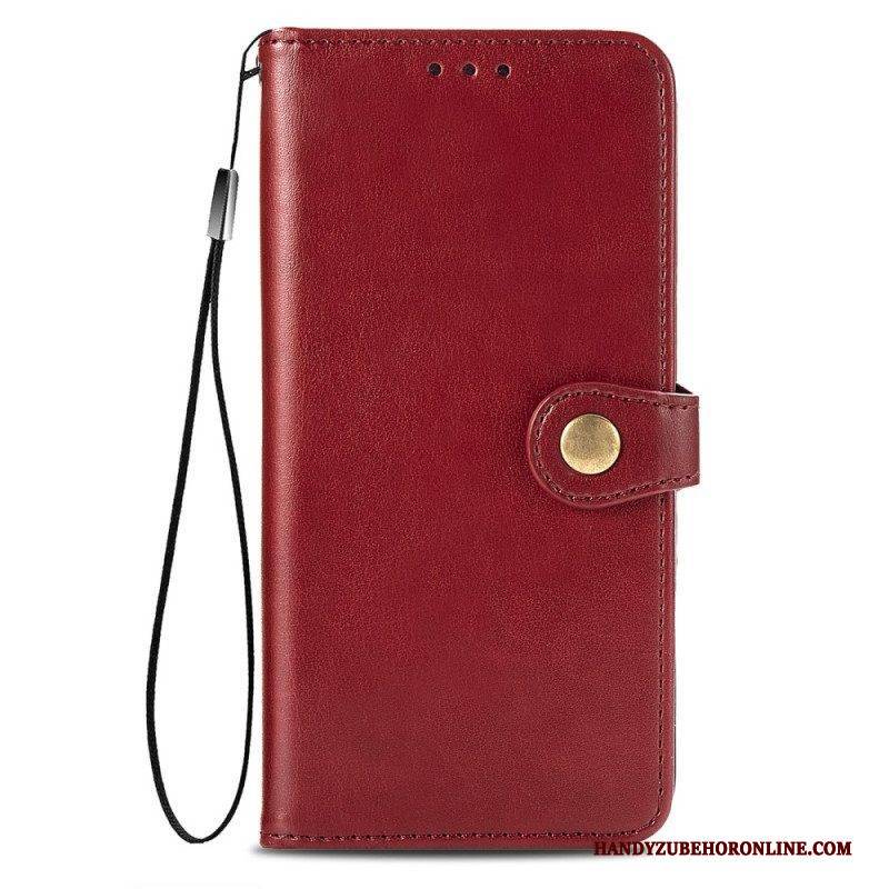 Flip Case Für Poco X4 Pro 5G Vintage Magnetverschluss