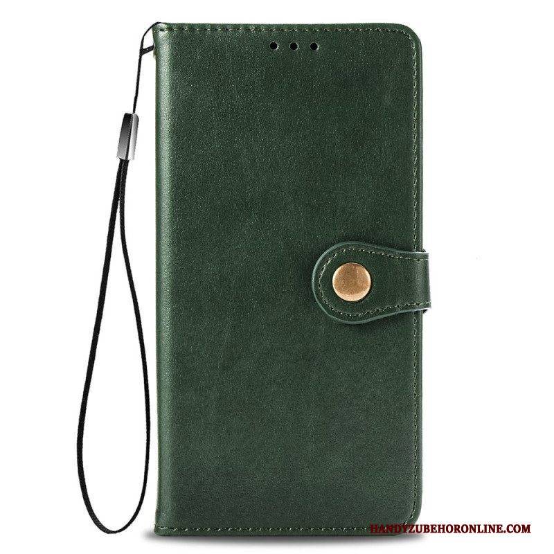 Flip Case Für Poco X4 Pro 5G Vintage Magnetverschluss