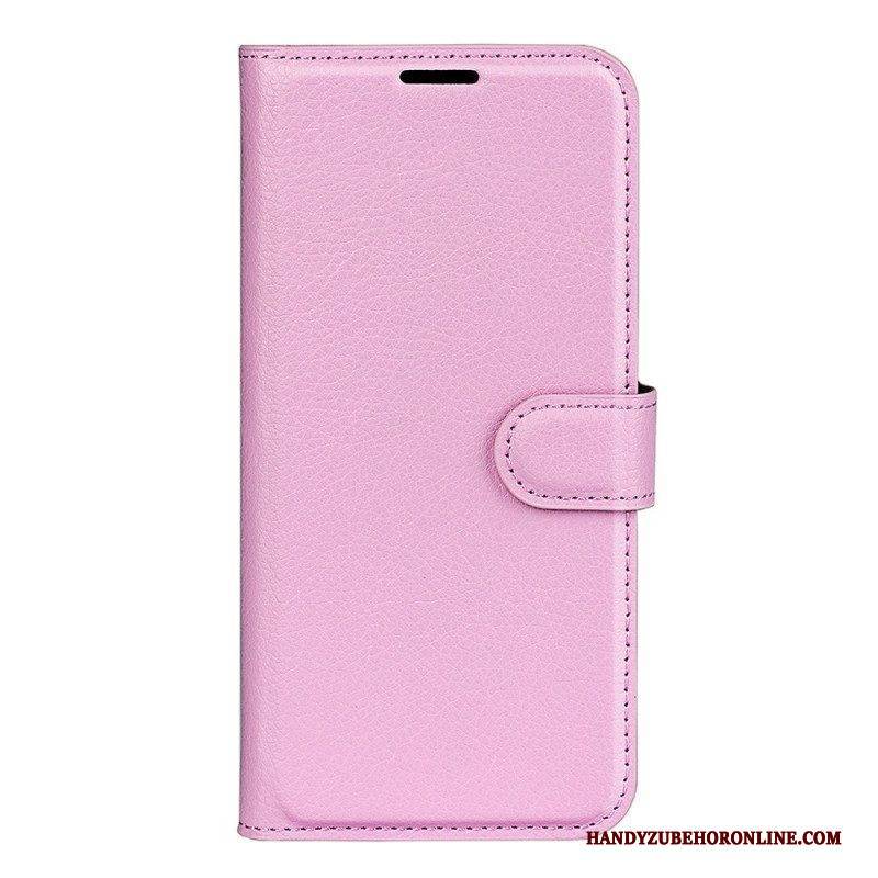 Flip Case Für Realme 9i Klassischer Magnetverschluss Aus Kunstleder